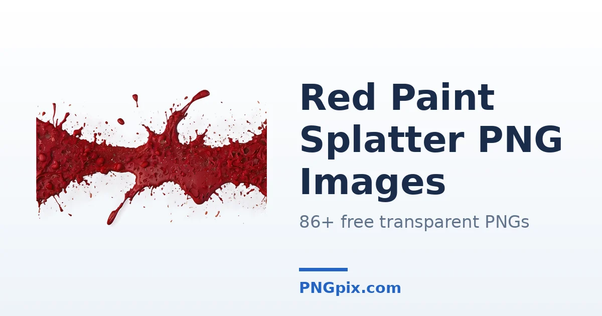 Red Paint Splatter PNG images