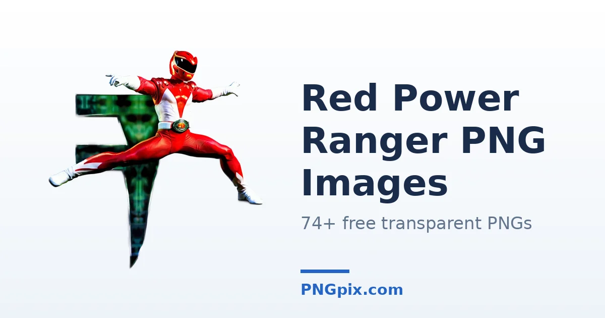 Red Power Ranger PNG images