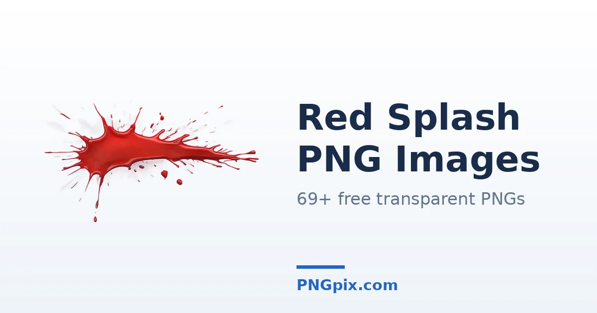Red Splash PNG images