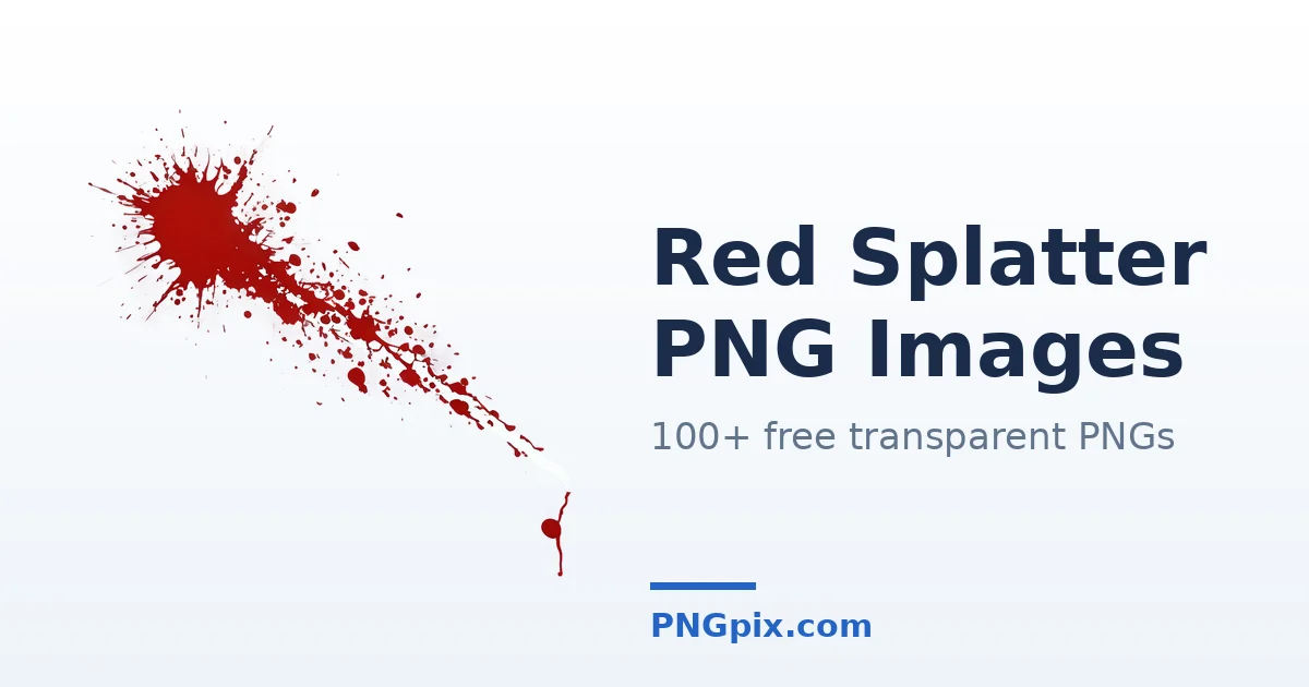 Red Splatter PNG images
