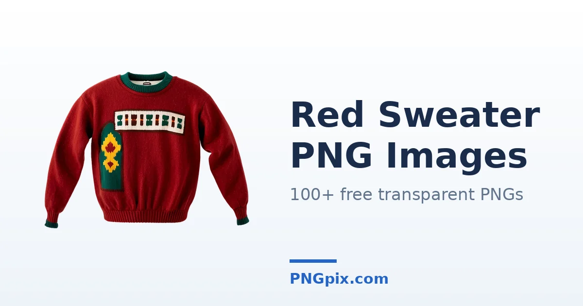 Red Sweater PNG images