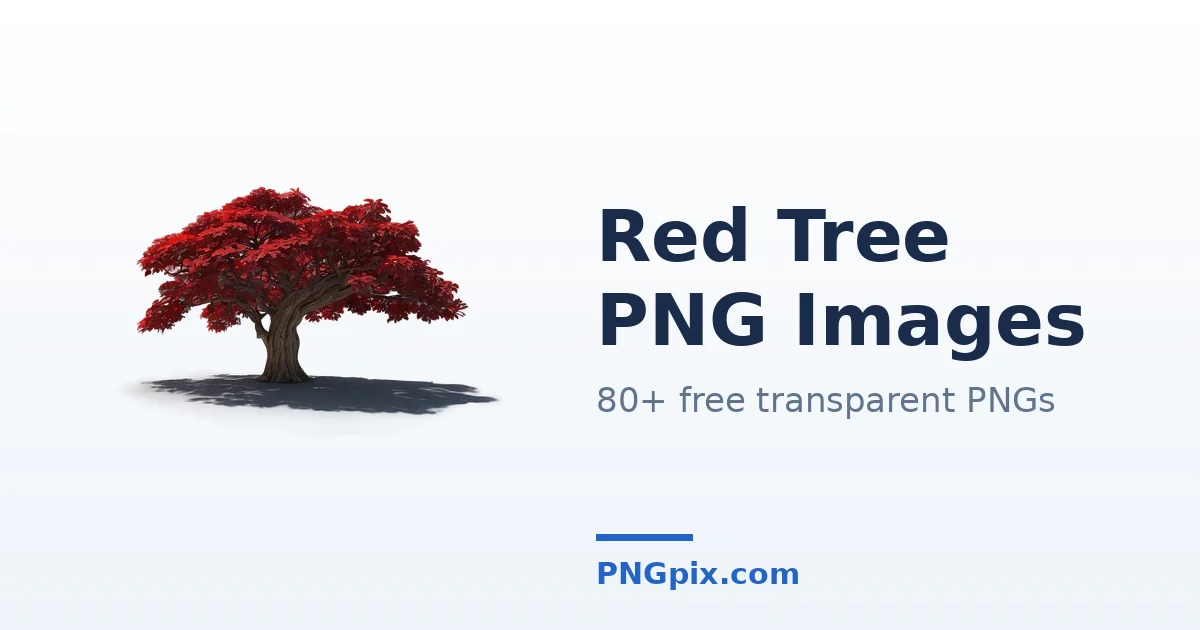 Red Tree PNG images