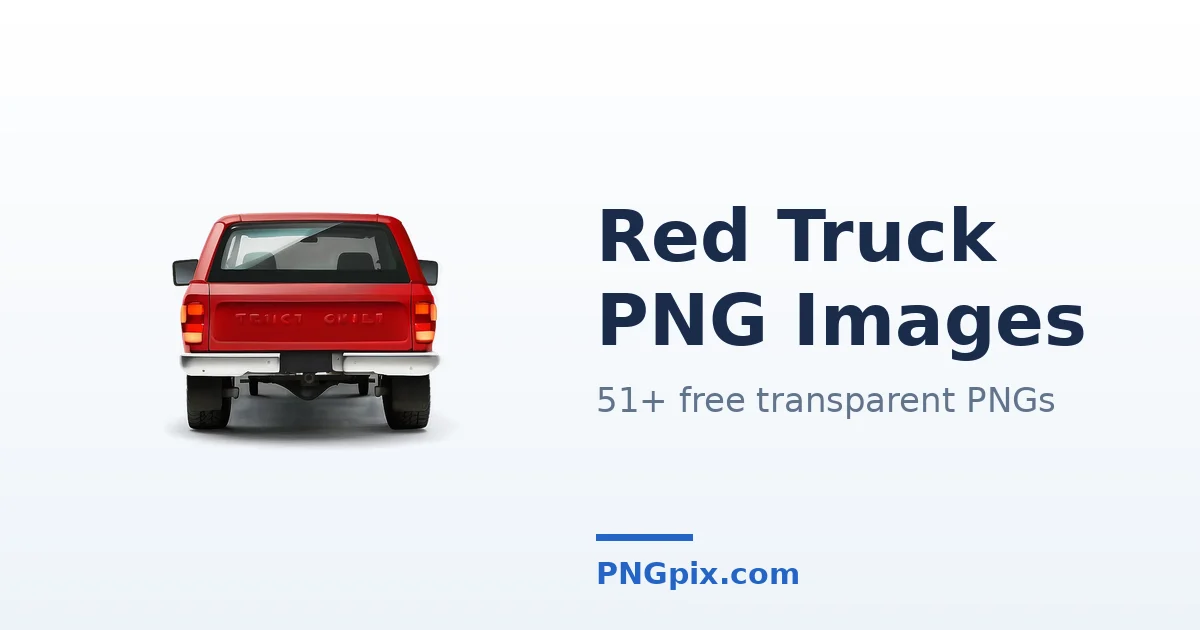 Red Truck PNG images