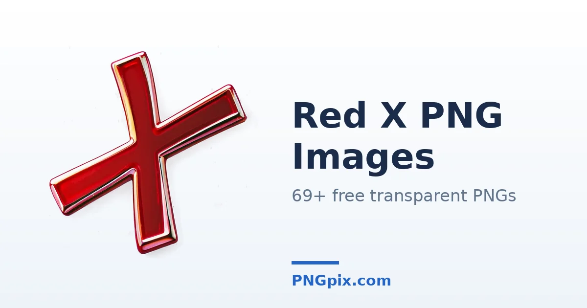 Red X PNG images