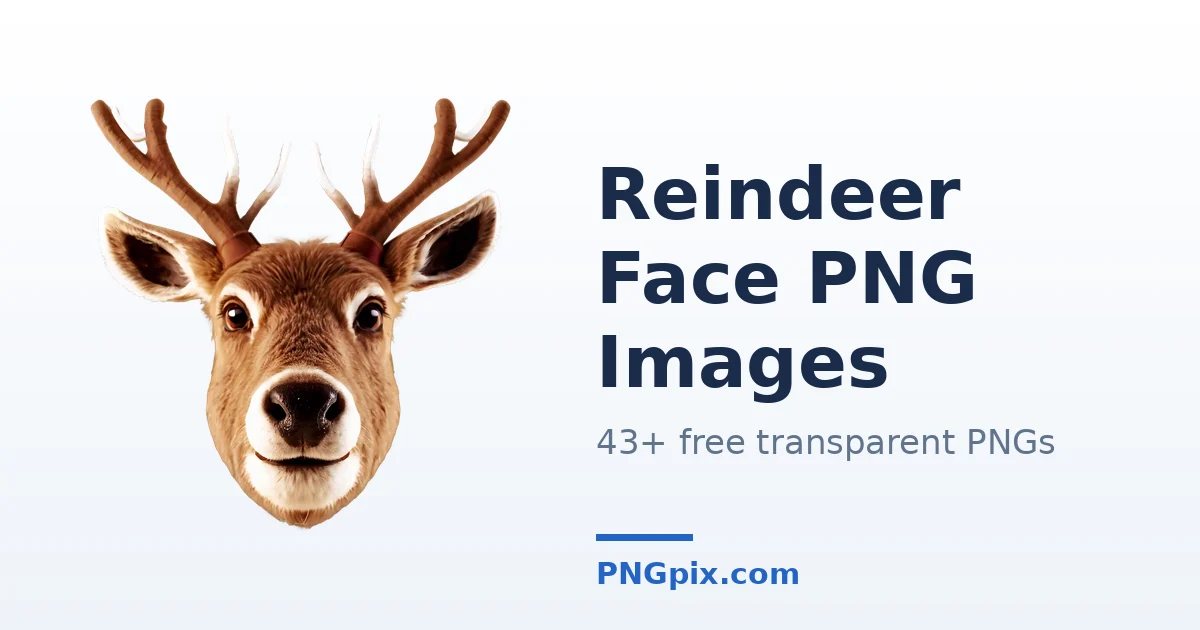 Reindeer Face PNG images
