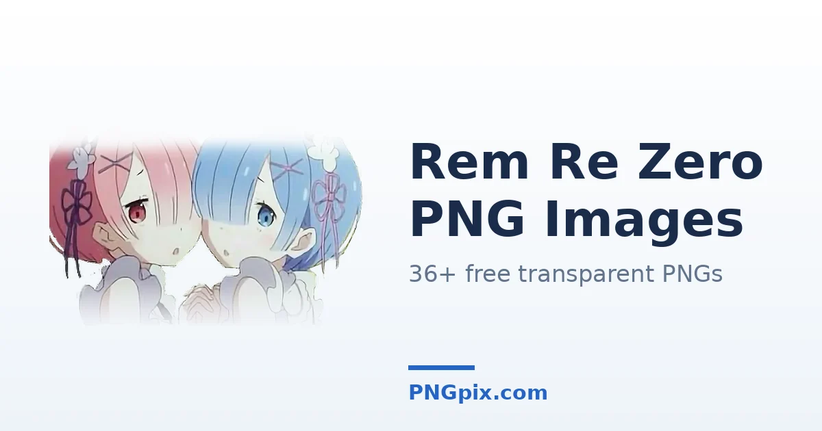 Rem Re Zero PNG images