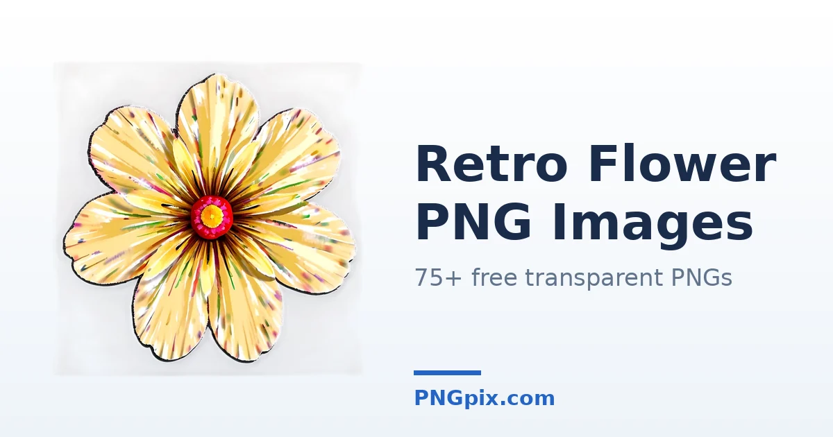 Retro Flower PNG images