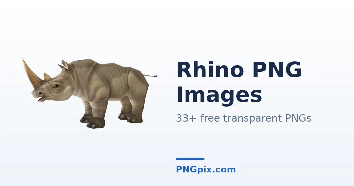 Rhino PNG images