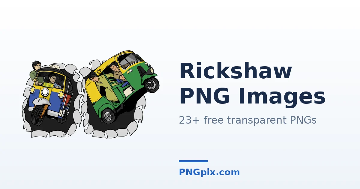 Rickshaw PNG images