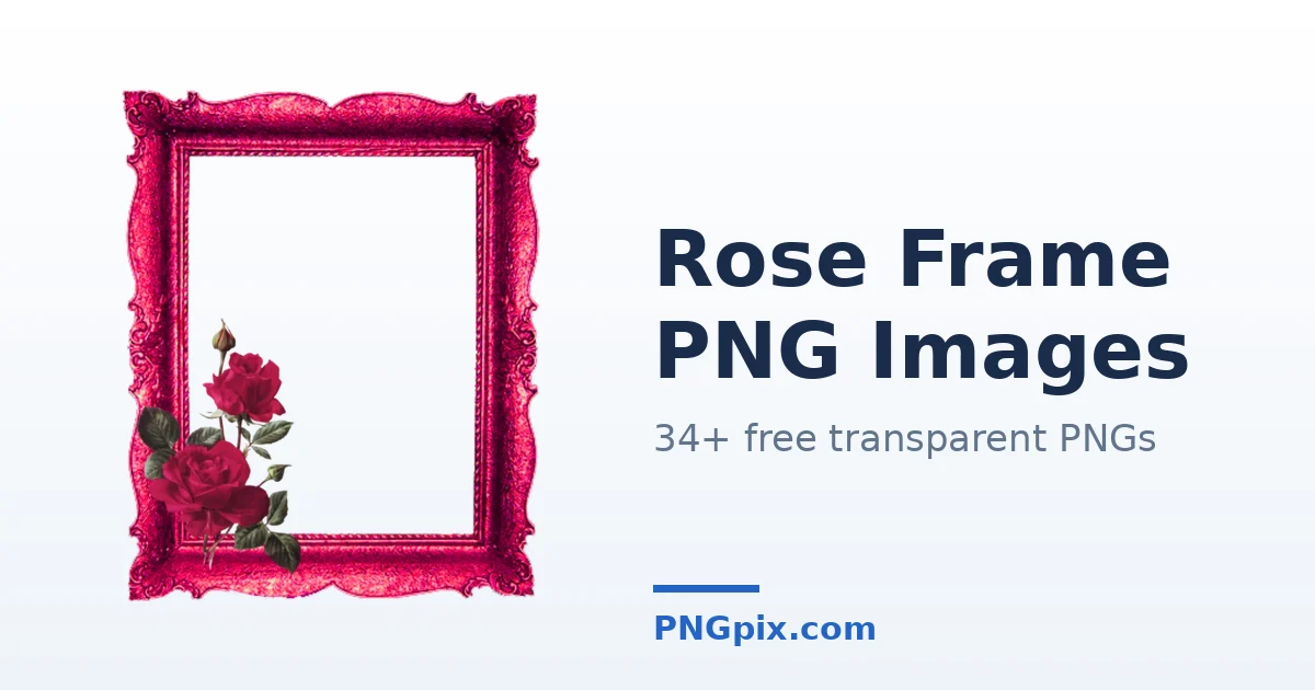 Rose Frame PNG images