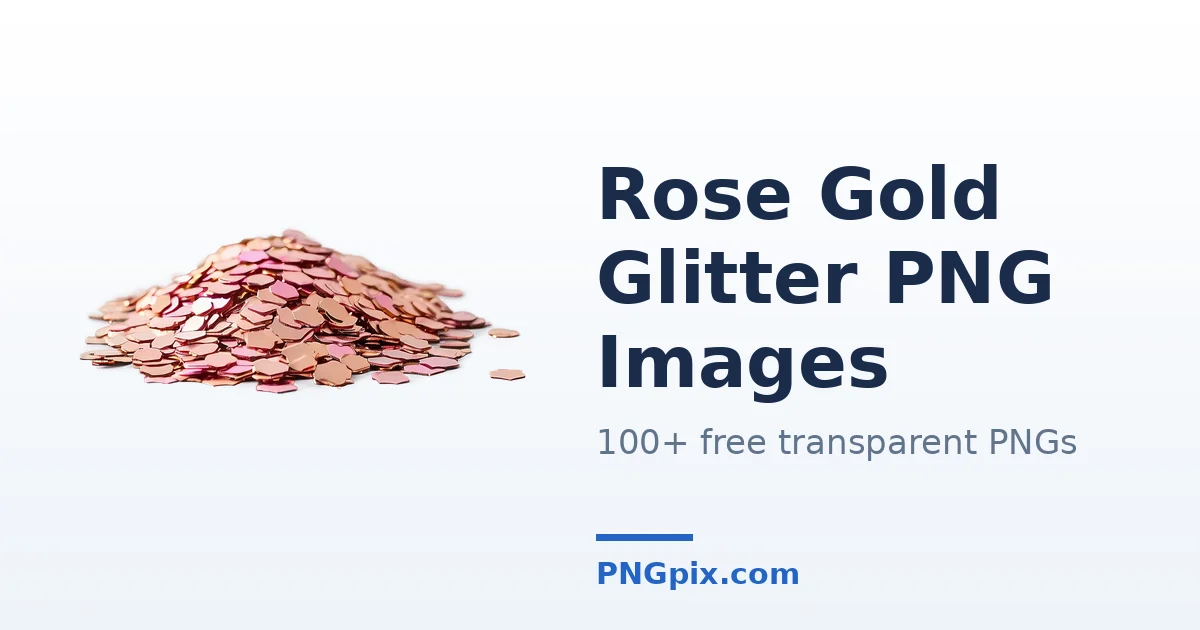 Rose Gold Glitter PNG images