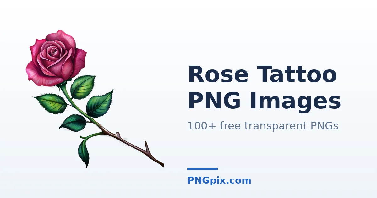 Rose Tattoo PNG images