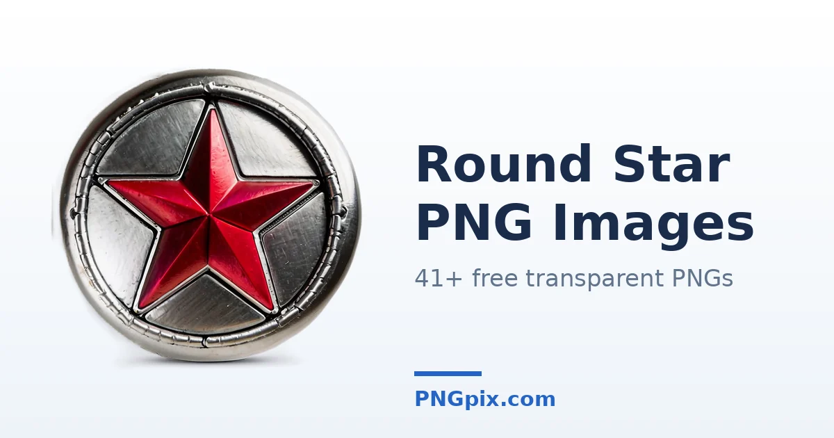 Round Star PNG images