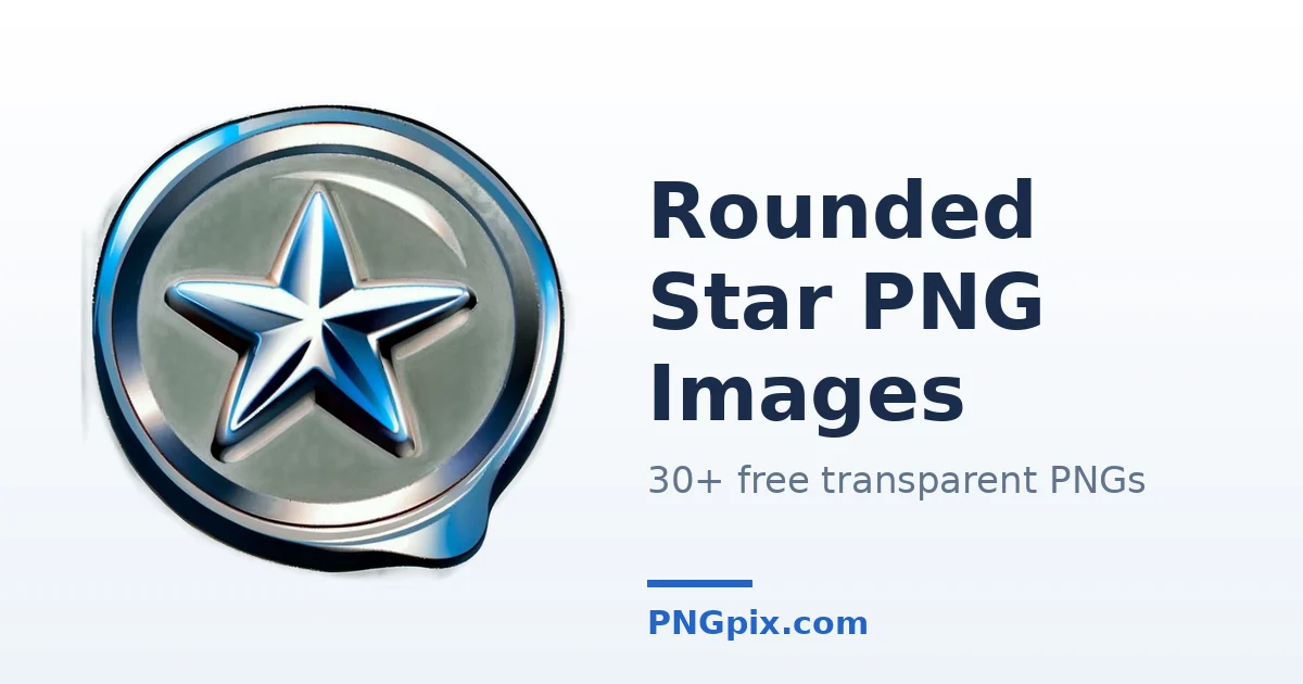 Rounded Star PNG images