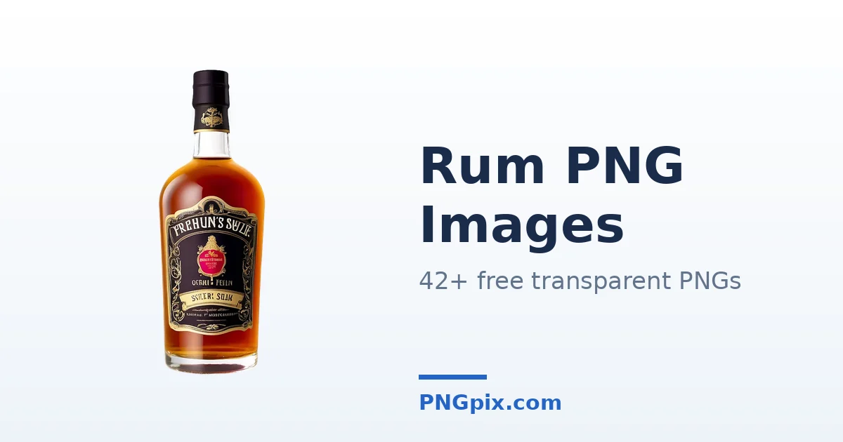 Rum PNG images