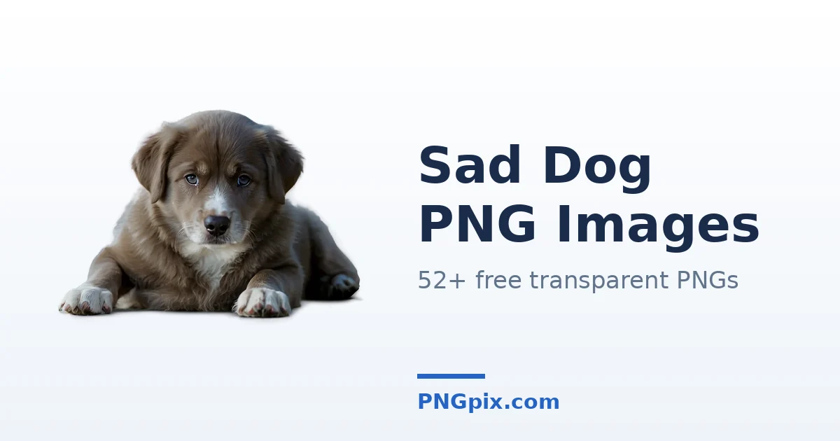 Sad Dog PNG images