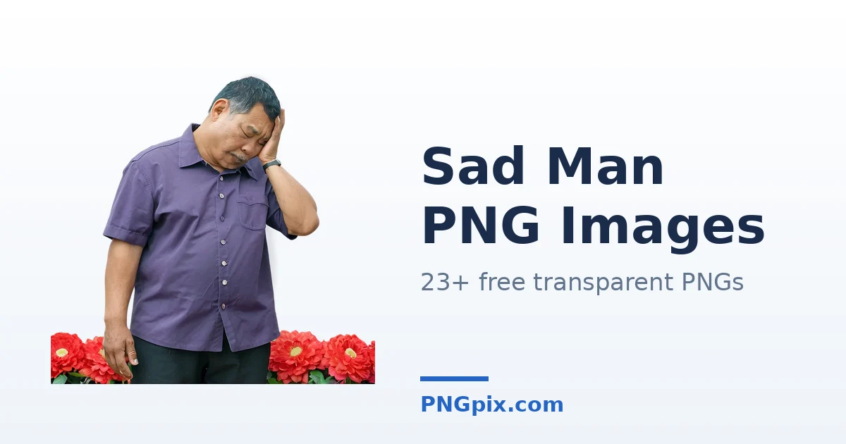 Sad Man PNG images