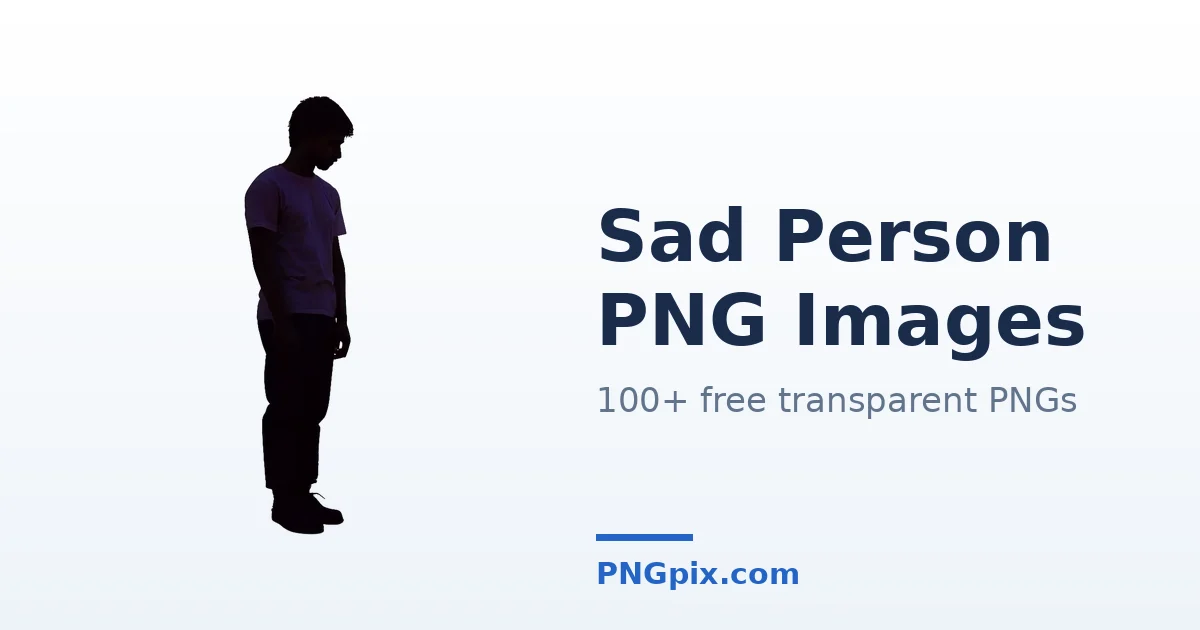 Sad Person PNG images