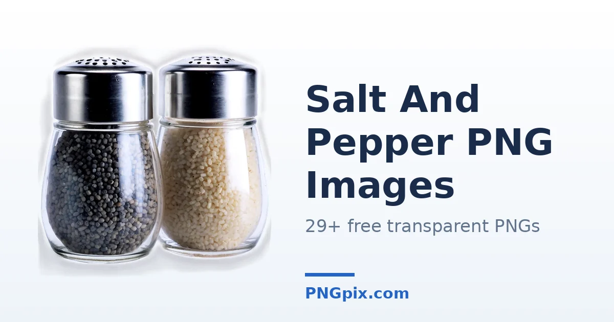 Salt And Pepper PNG images
