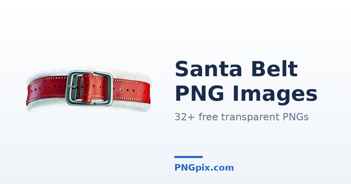 Santa Belt PNG images