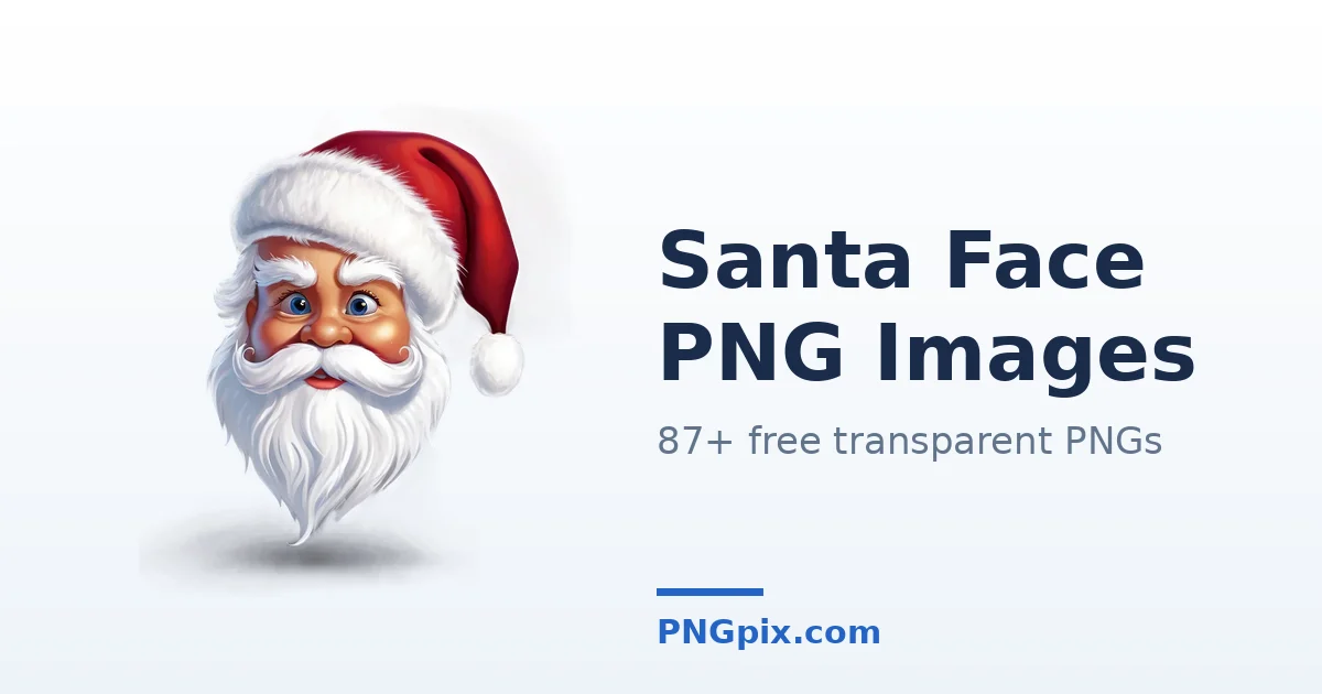 Santa Face PNG images