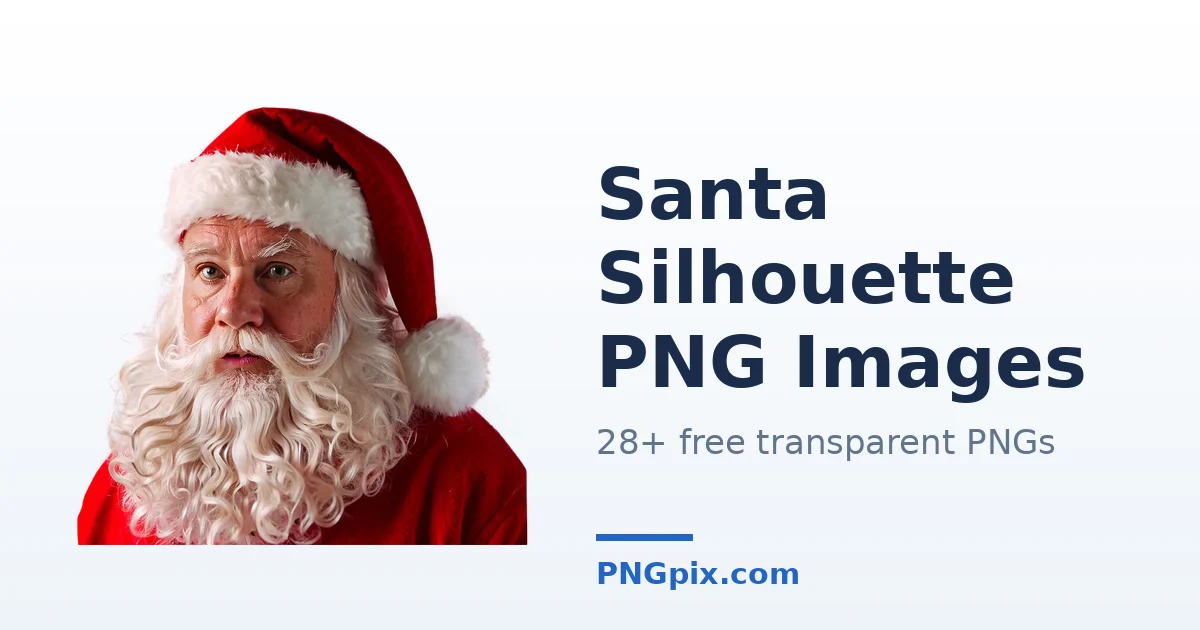 Santa Silhouette PNG images