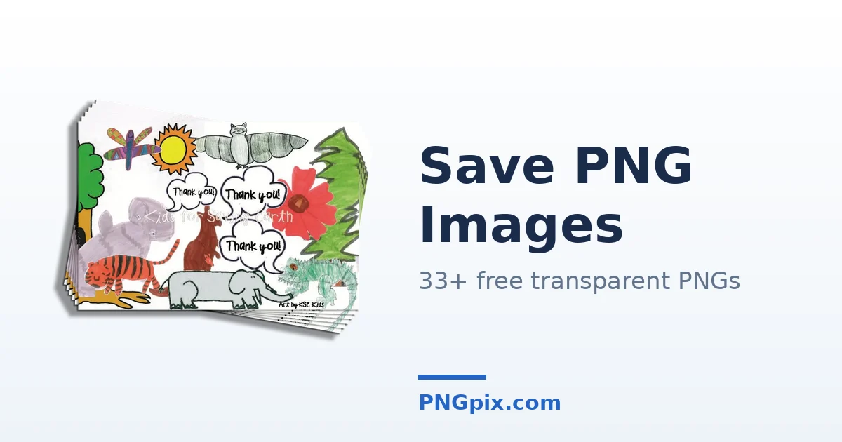 Save PNG images