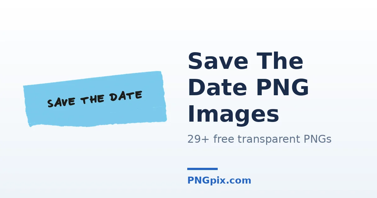 Save The Date PNG images