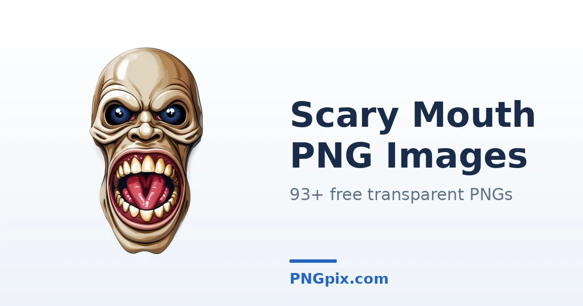 Scary Mouth PNG images