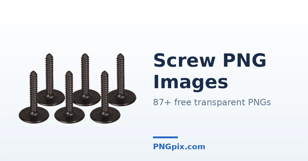 Screw PNG images