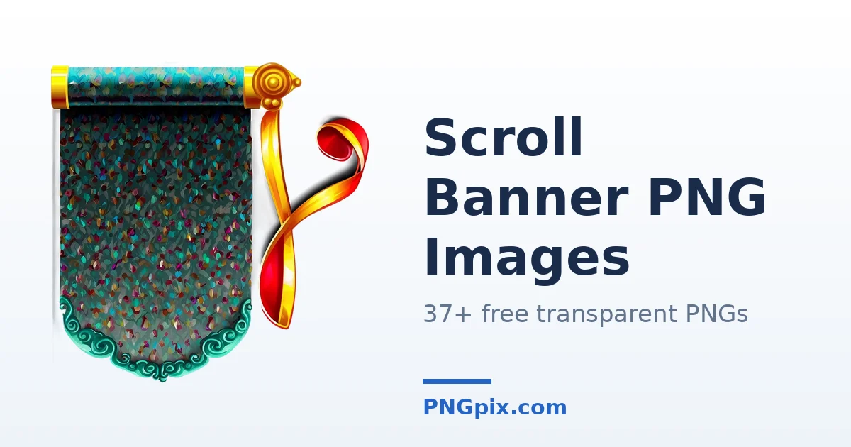 Scroll Banner PNG images