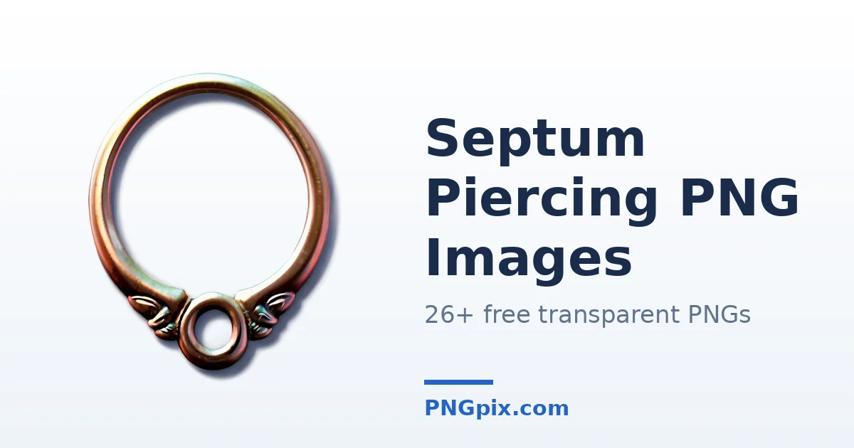Septum Piercing PNG images