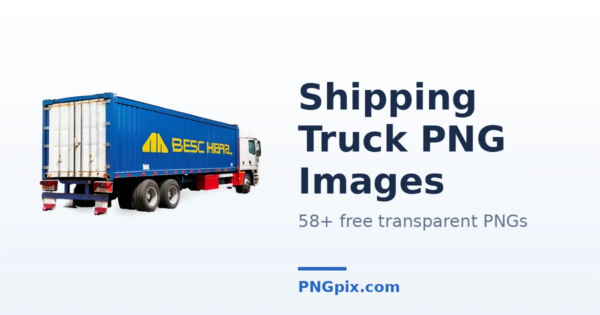 Shipping Truck PNG images
