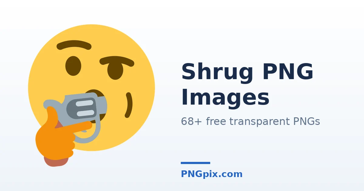 Shrug PNG images