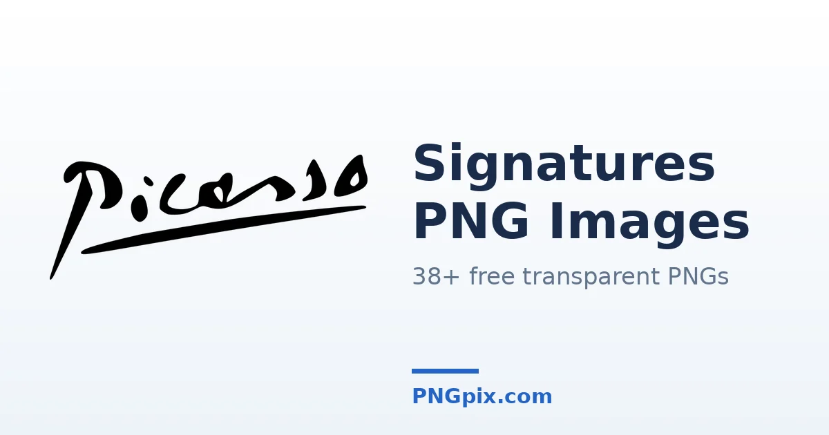 Signatures PNG images