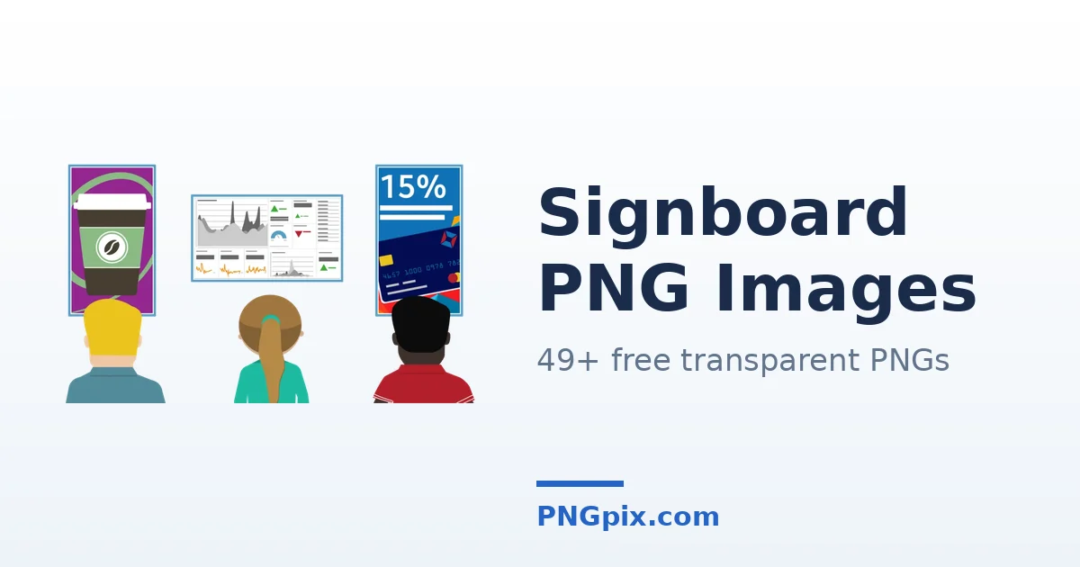 Signboard PNG images