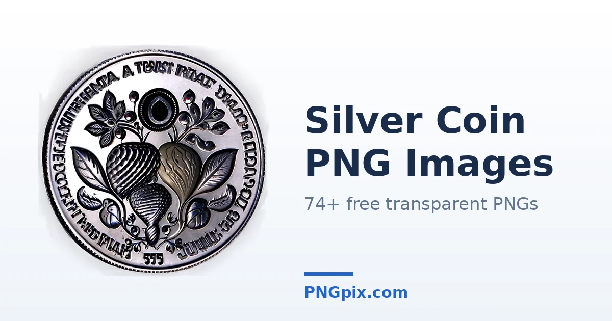 Silver Coin PNG images