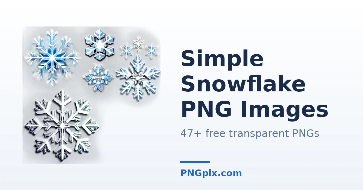 Simple Snowflake PNG images