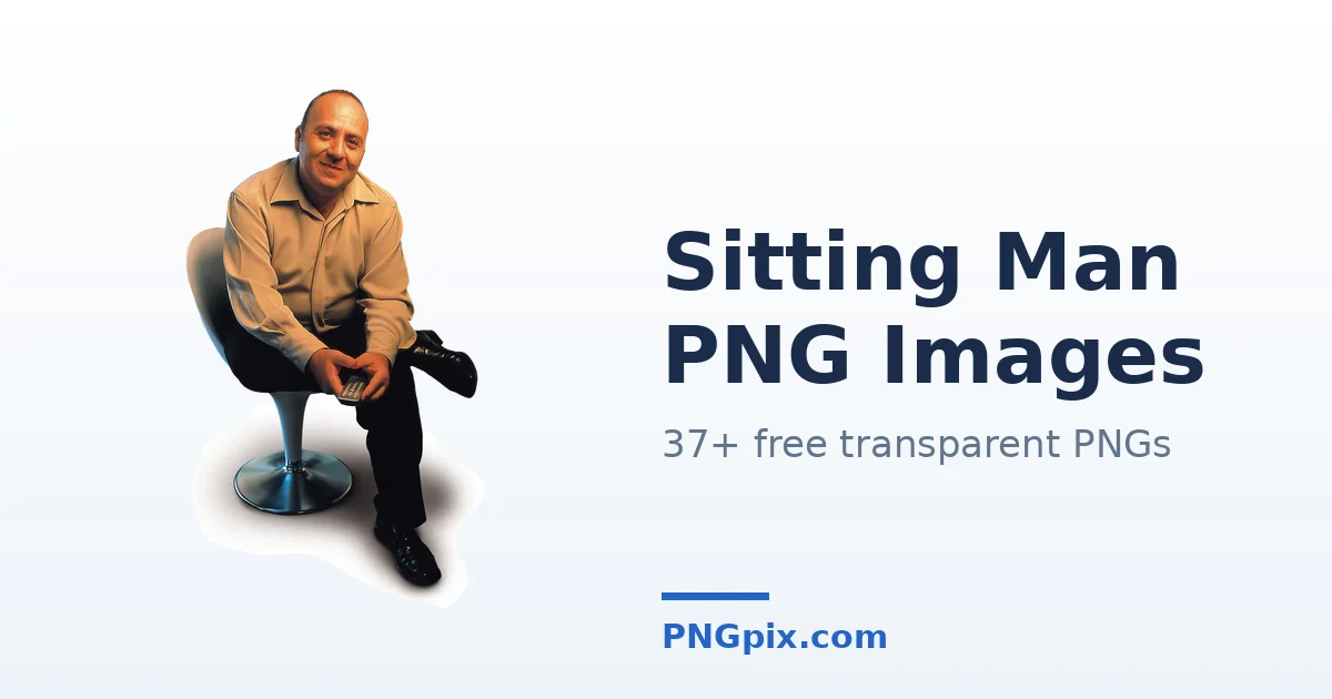 Sitting Man PNG images