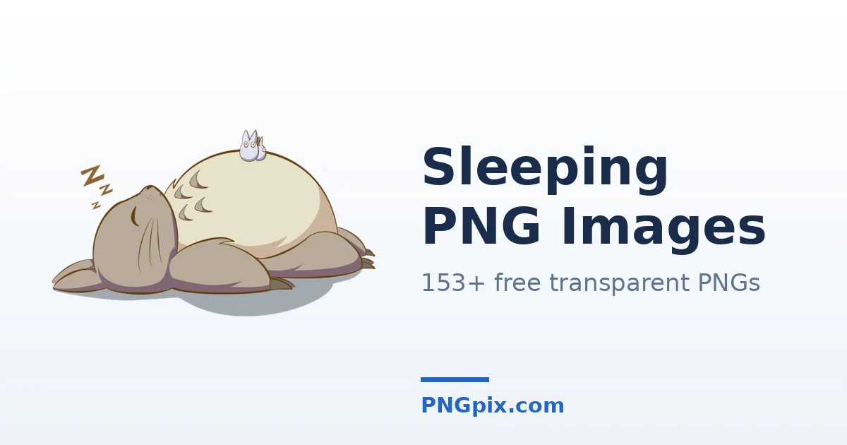 Sleeping PNG images