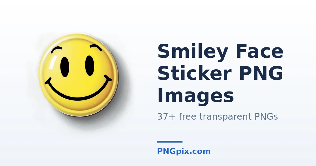 Smiley Face Sticker PNG images