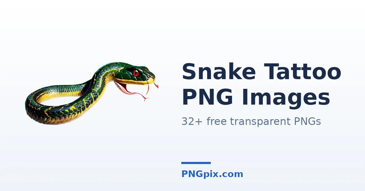 Snake Tattoo PNG images