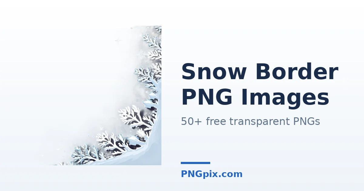 Snow Border PNG images