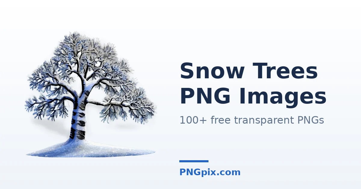 Snow Trees PNG images