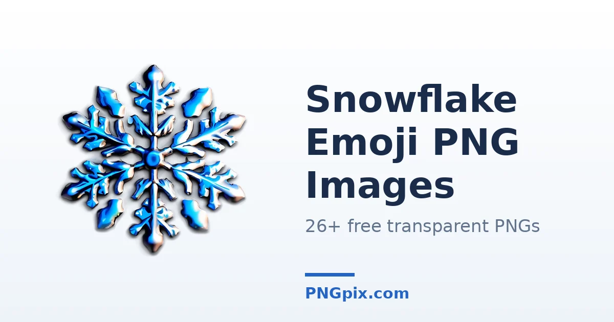 Snowflake Emoji PNG images