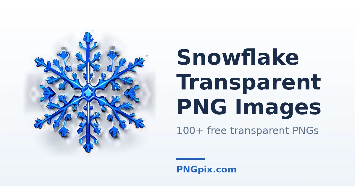 Snowflake Transparent PNG images