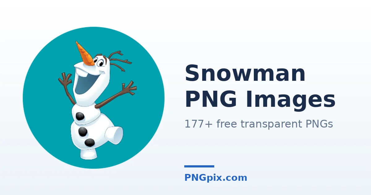 Snowman PNG images