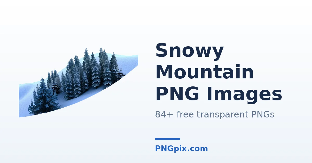 Snowy Mountain PNG images