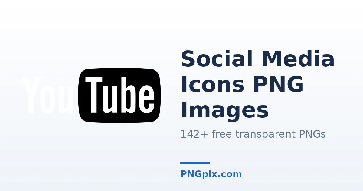 Social Media Icons PNG images