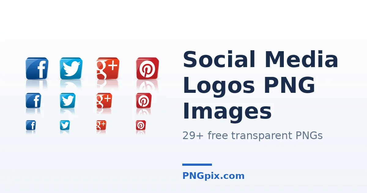 Social Media Logos PNG images